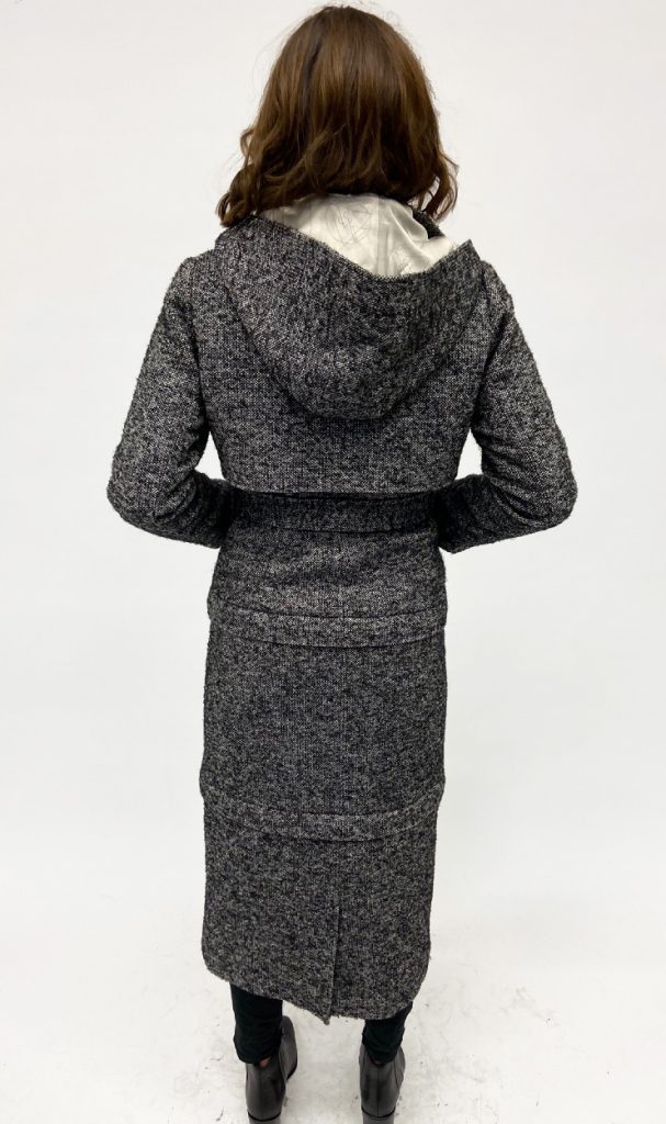 Black & White Wool Trench Coat â Soversa London Fashion
